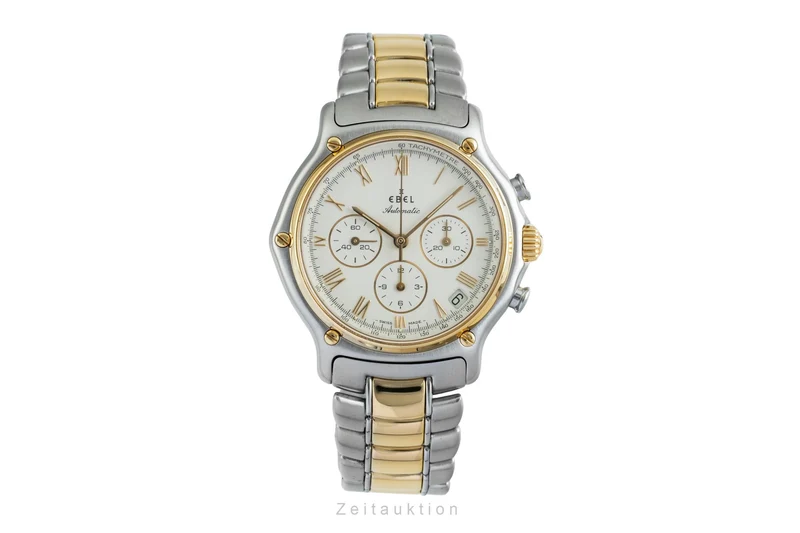 Ebel 1911 chronograph steel / gold automatic men's watch 1134901 [2602327]