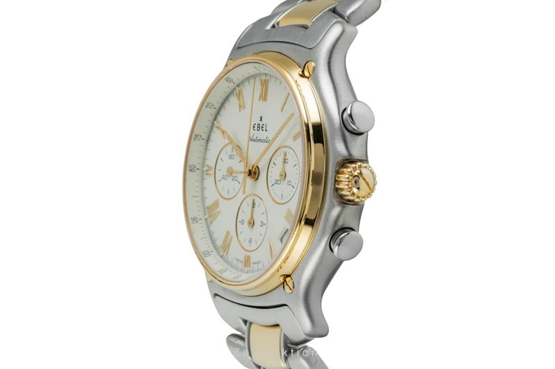 Ebel 1911 chronograph steel / gold automatic men's watch 1134901 [2602327]