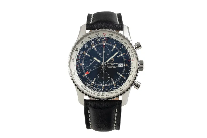 Breitling Navitimer World chronograph steel automatic men's watch A24322 [2602033]