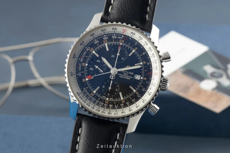 Breitling Navitimer World chronograph steel automatic men's watch A24322 [2602033]