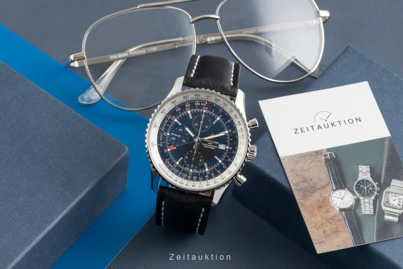 Breitling Navitimer World chronograph steel automatic men's watch A24322 [2602033]