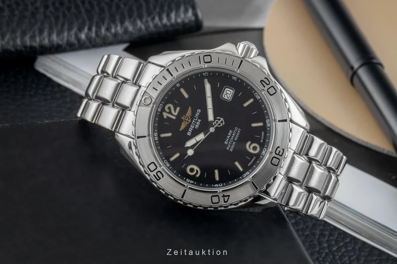 Breitling Shark steel automatic men's watch A17605 [2602101]