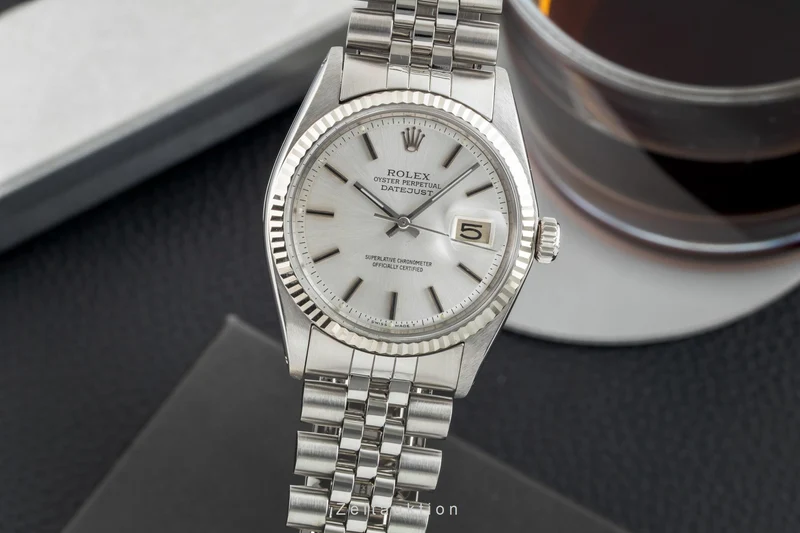 Rolex Datejust steel / white gold automatic men's watch 1601 Vintage [2602031]