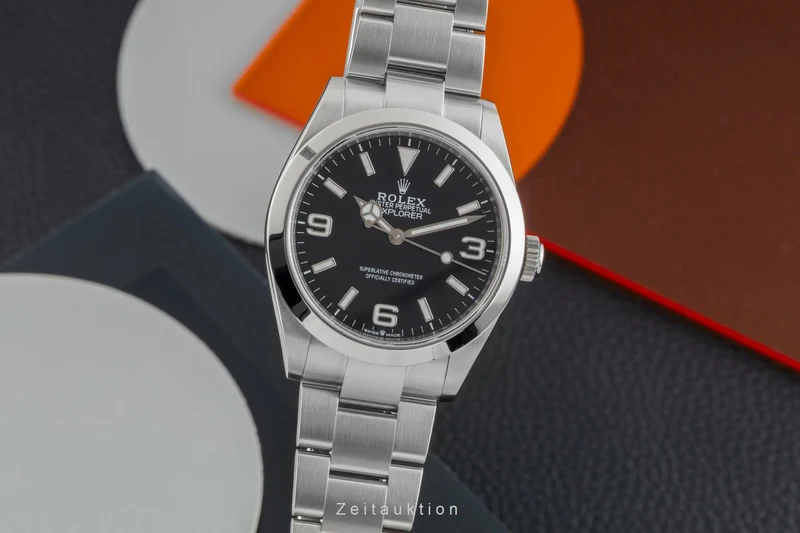 Rolex Explorer steel automatic men's watch 224270 [2602353]