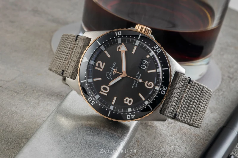 Glashütte SeaQ steel / gold automatic men's watch 1-36-13-04-91-34 LP: 16600EUR [2602486]