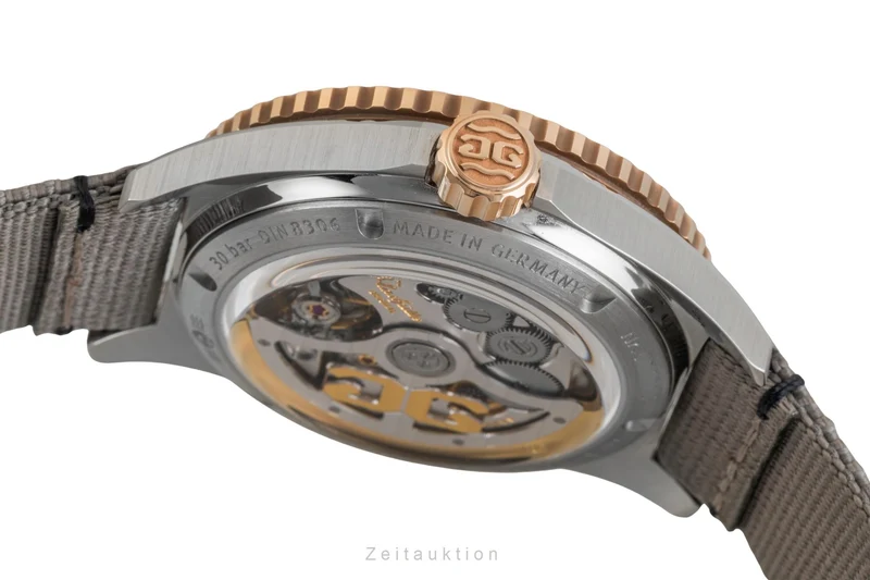 Glashütte SeaQ steel / gold automatic men's watch 1-36-13-04-91-34 LP: 16600EUR [2602486]