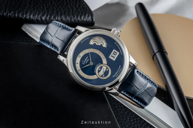 Glashütte PanoMaticLunar steel automatic men's watch 1-90-02-05-02-04 [2601994]
