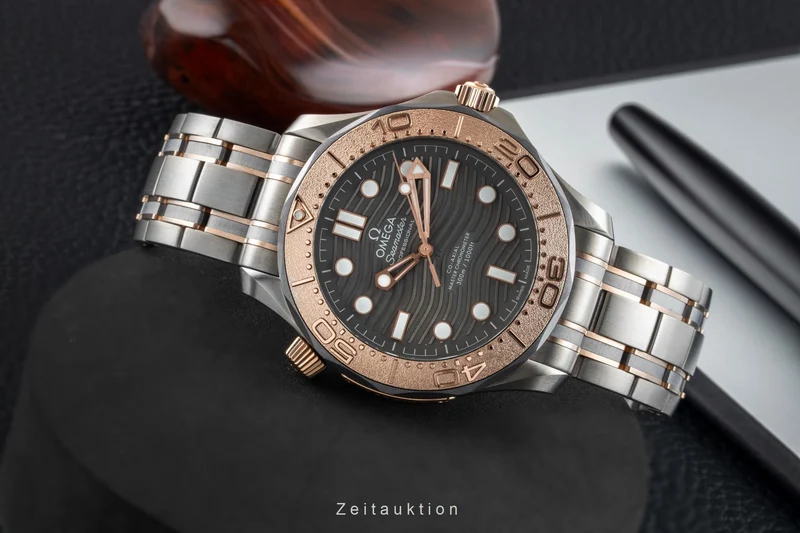 Omega Seamaster titanium / gold automatic men's watch 210.60.42.20.99.001 LP: 16200EUR Limited [2602493]