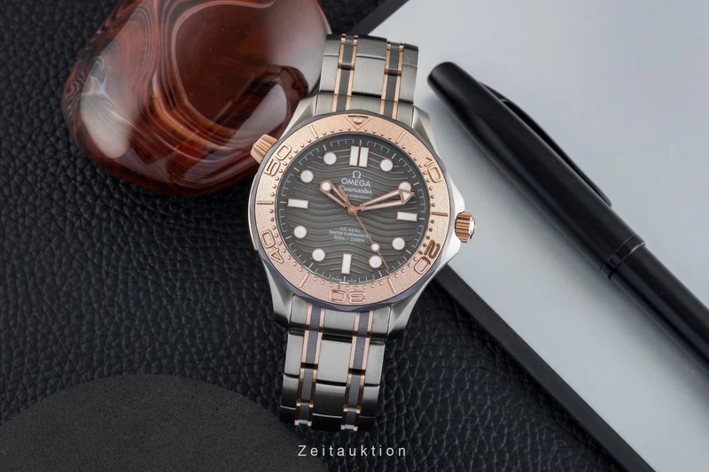 Omega Seamaster titanium / gold automatic men's watch 210.60.42.20.99.001 LP: 16200EUR Limited [2602493]