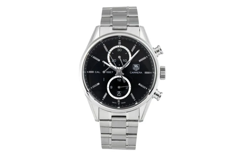 Tag Heuer Carrera chronograph steel automatic men's watch CAR2110-0 [2601517]