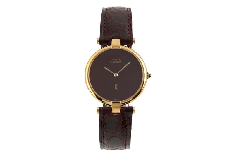 Cartier Vendome silver-gilt quartz unisex [2601483]