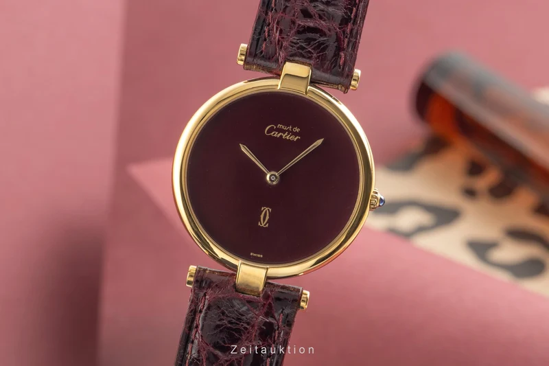 Cartier Vendome silver-gilt quartz unisex [2601483]