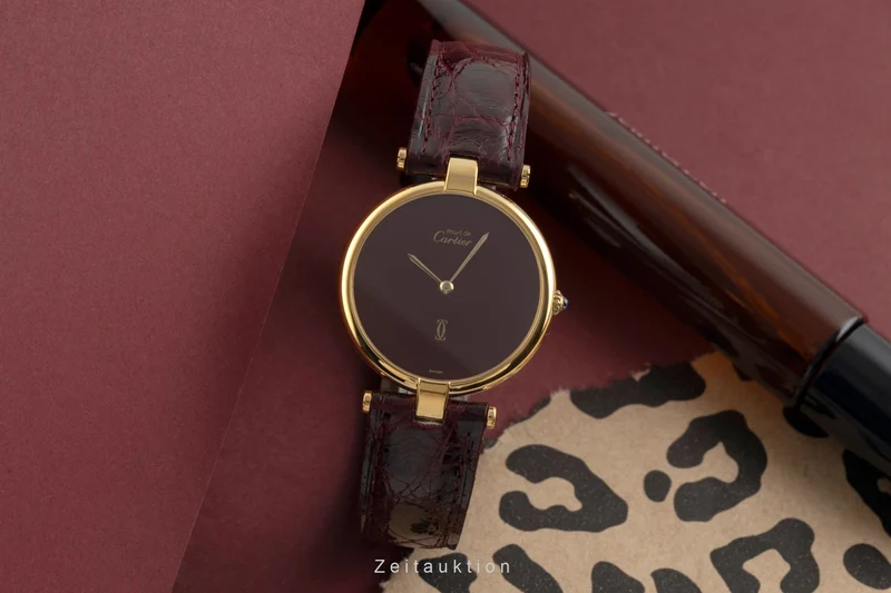 Cartier Vendome silver-gilt quartz unisex [2601483]