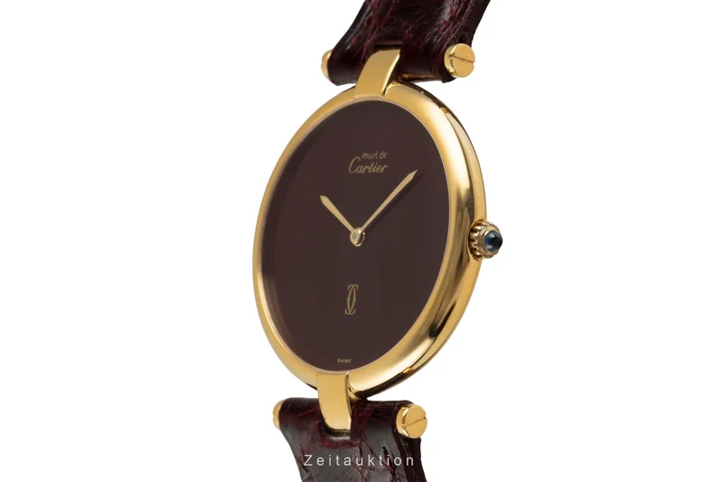 Cartier Vendome silver-gilt quartz unisex [2601483]