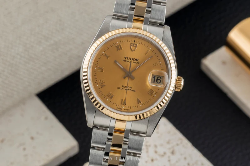 Tudor Prince Date steel / gold automatic men's watch 74033 [2601580]