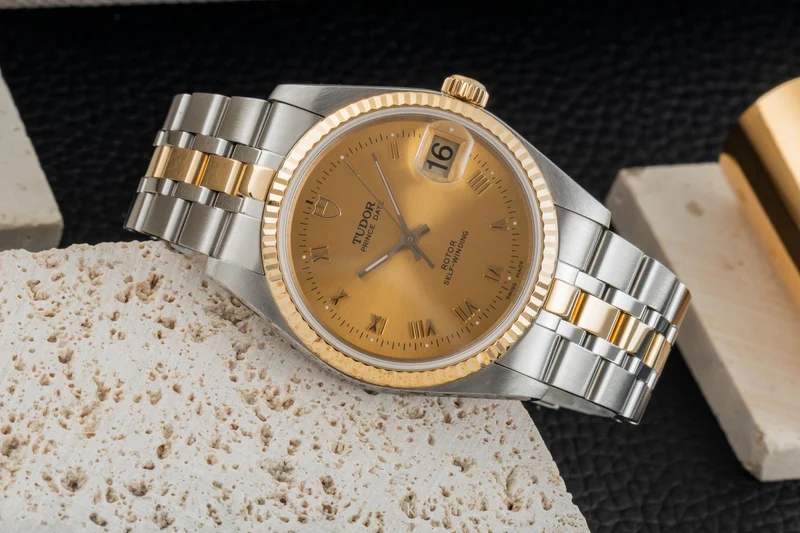 Tudor Prince Date steel / gold automatic men's watch 74033 [2601580]