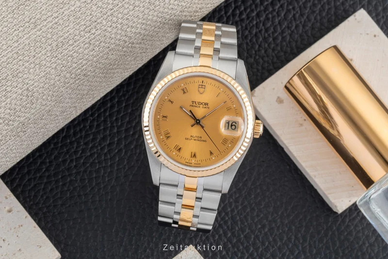 Tudor Prince Date steel / gold automatic men's watch 74033 [2601580]