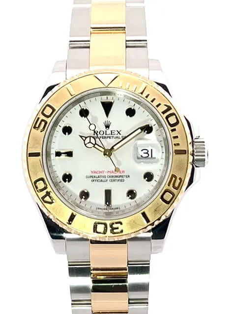 Rolex Yachtmaster 16623 Edelstahl Gelbgold Weiß