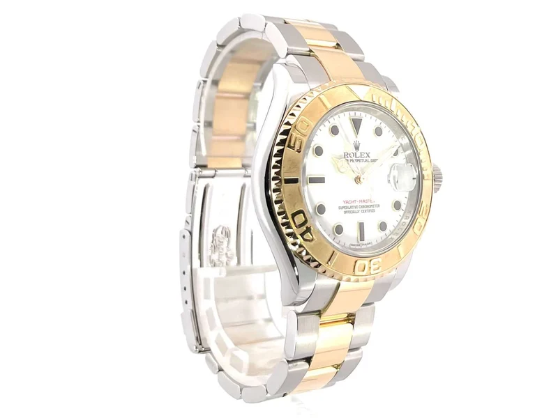 Rolex Yachtmaster 16623 Edelstahl Gelbgold Weiß