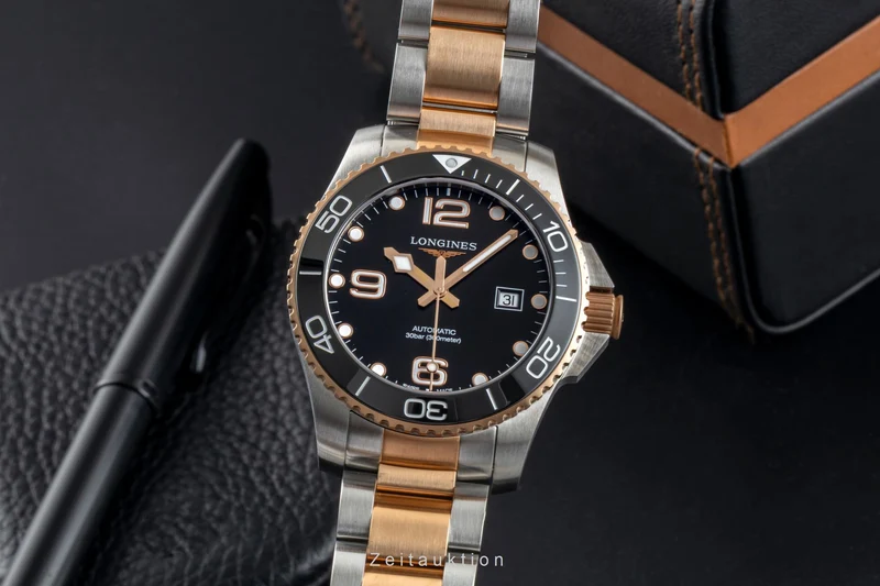 Longines Hydro Conquest steel automatic men's watch L3.782.3.58.7 LP: 2200EUR [2602087]