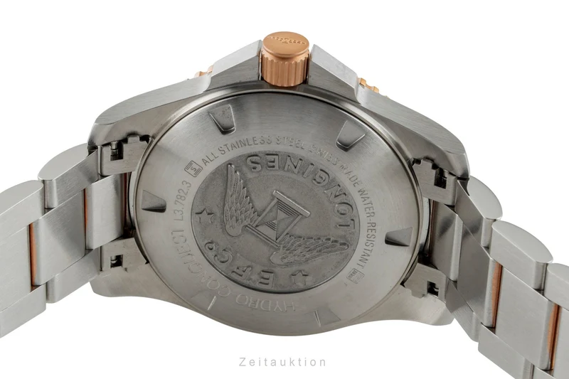Longines Hydro Conquest steel automatic men's watch L3.782.3.58.7 LP: 2200EUR [2602087]