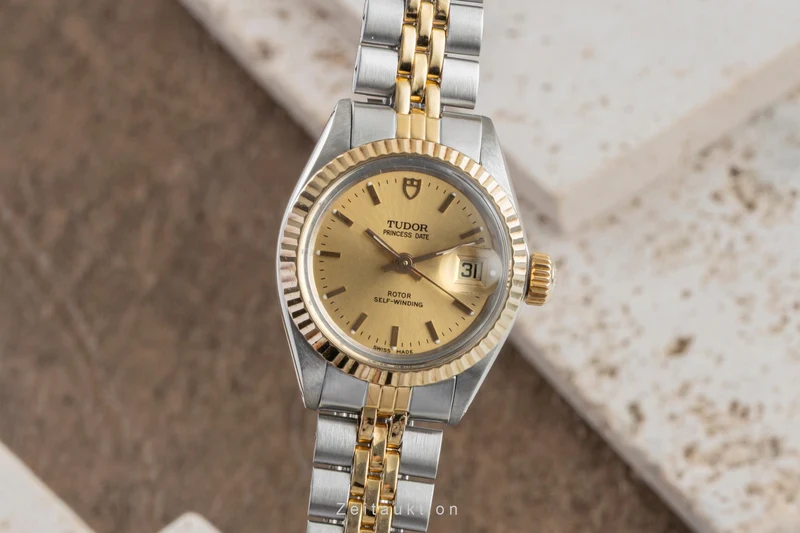 Tudor Princess Date steel / gold automatic women's watch 92413 [2602377]
