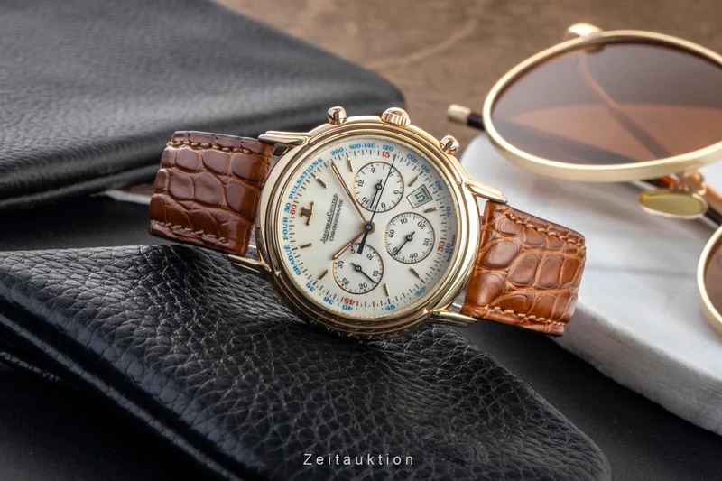 Jaeger LeCoultre Odysseus chronograph 18 ct gold quartz men's watch 165.7.3 [2601929]