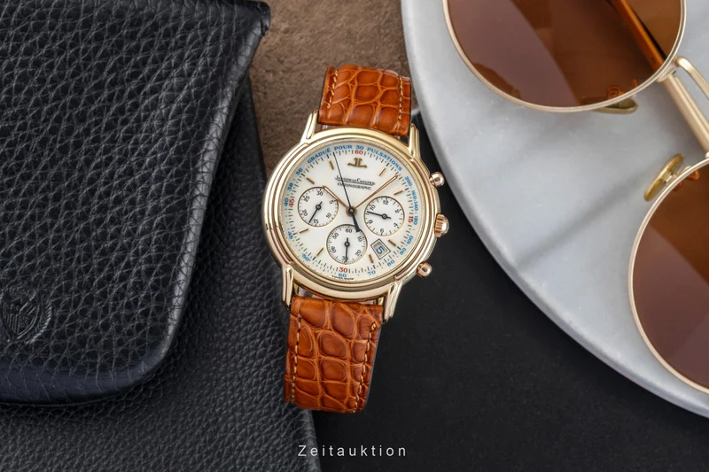 Jaeger LeCoultre Odysseus chronograph 18 ct gold quartz men's watch 165.7.3 [2601929]