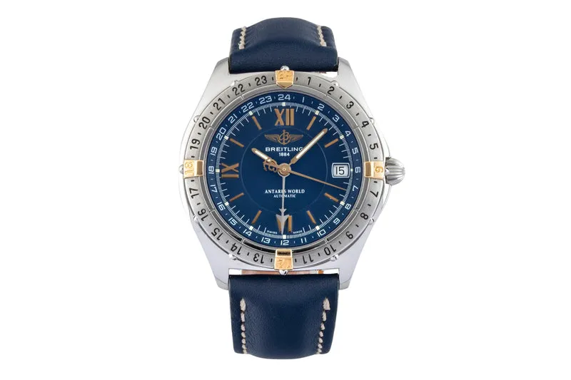 Breitling Antares steel / gold automatic men's watch B32047.1 [2601870]