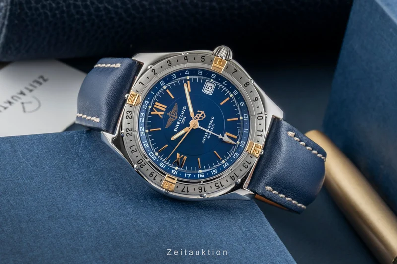 Breitling Antares steel / gold automatic men's watch B32047.1 [2601870]