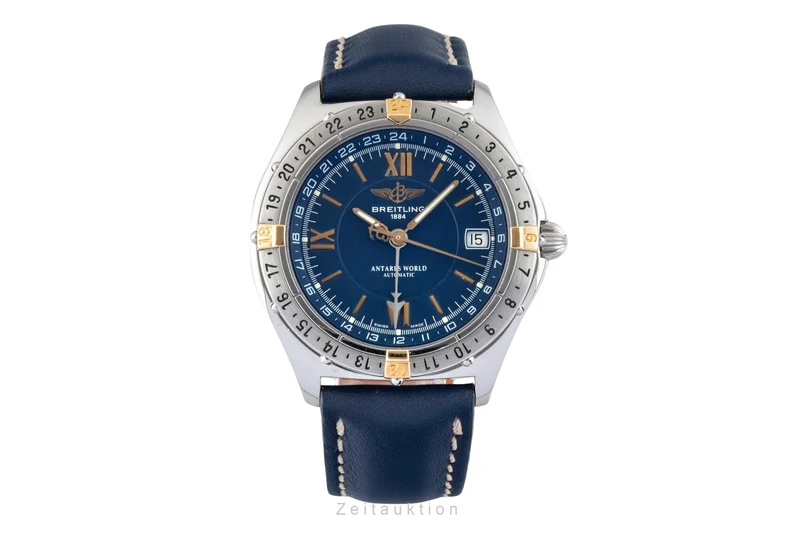 Breitling Antares steel / gold automatic men's watch B32047.1 [2601870]