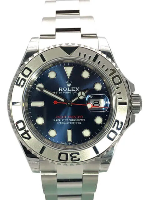 Rolex Yacht-Master 40 Oystersteel Platin 126622 Blau LC100 aus 2020