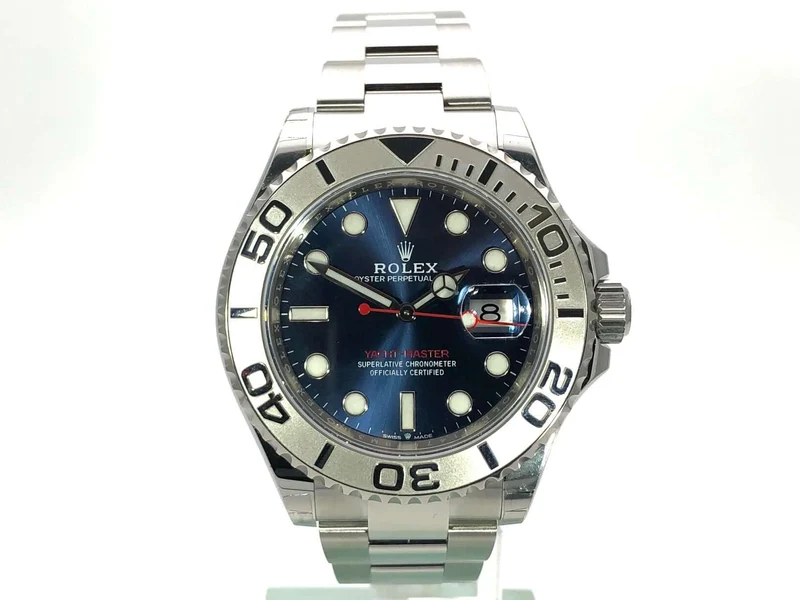 Rolex Yacht-Master 40 Oystersteel Platin 126622 Blau LC100 aus 2020