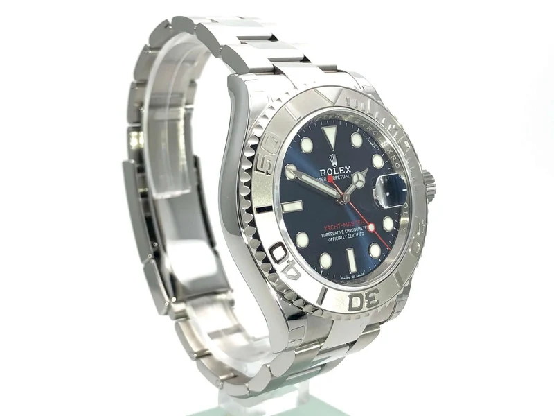 Rolex Yacht-Master 40 Oystersteel Platin 126622 Blau LC100 aus 2020