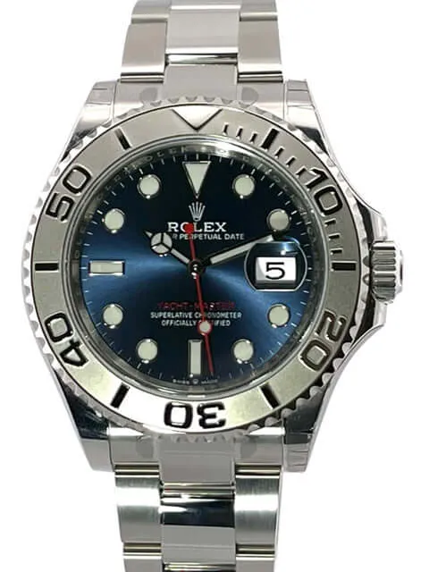 Rolex Yacht-Master 40 Oystersteel Platin 126622 Blau verklebt aus 2022