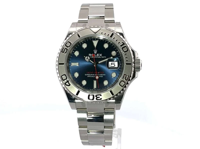 Rolex Yacht-Master 40 Oystersteel Platin 126622 Blau verklebt aus 2021