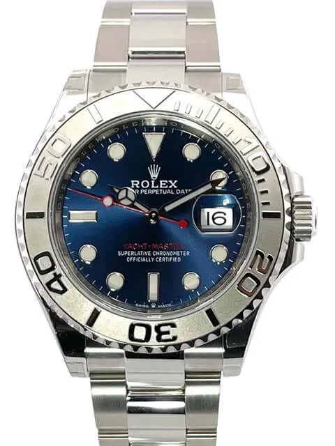 Rolex Yacht-Master 40 Oystersteel Platin 126622 Blau verklebt 11-2020