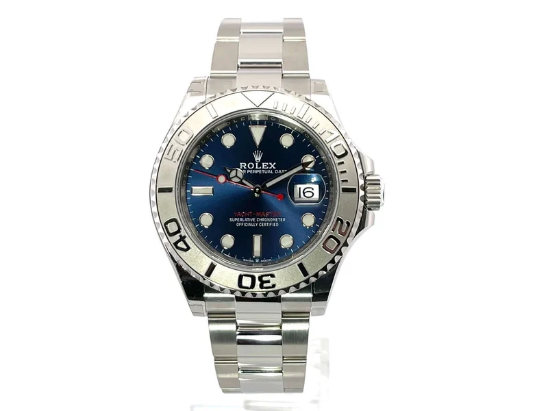Rolex Yacht-Master 40 Oystersteel Platin 126622 Blau verklebt 11-2020