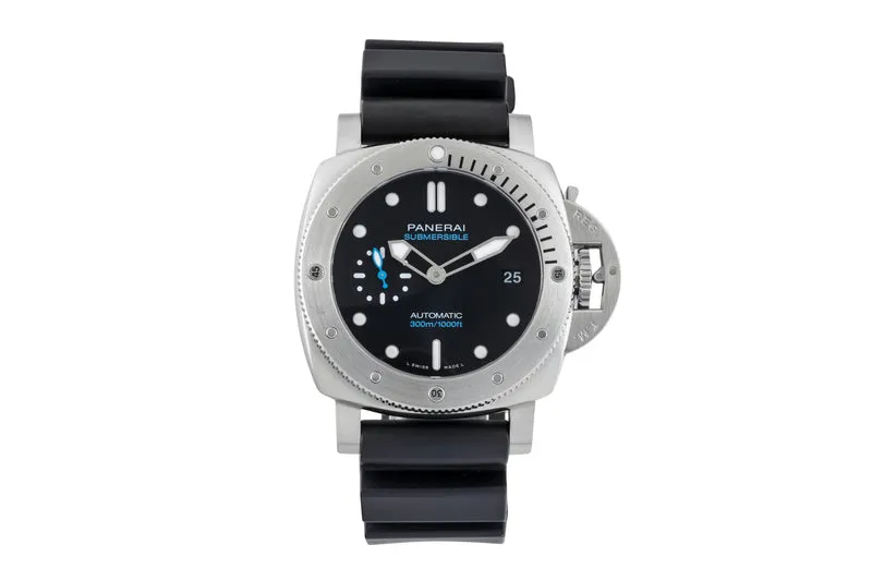 Panerai Submersible steel automatic men's watch PAM00973 LP: 9700EUR [2601954]