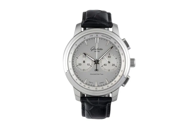 Glashütte Senator chronograph steel automatic men's watch 1-39-34-21-42-04 [2601981]