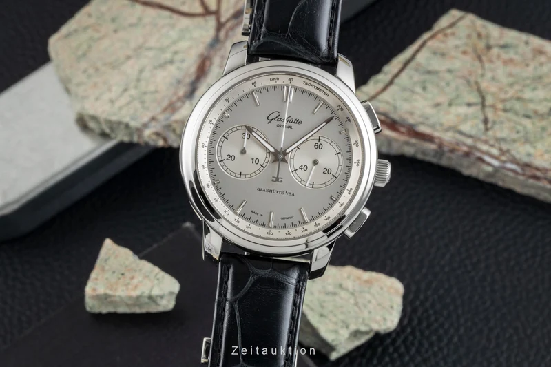 Glashütte Senator chronograph steel automatic men's watch 1-39-34-21-42-04 [2601981]