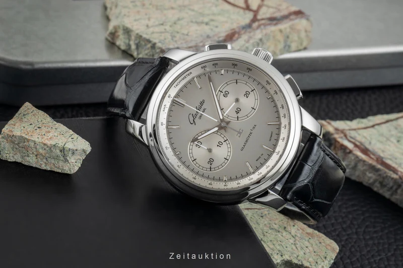 Glashütte Senator chronograph steel automatic men's watch 1-39-34-21-42-04 [2601981]