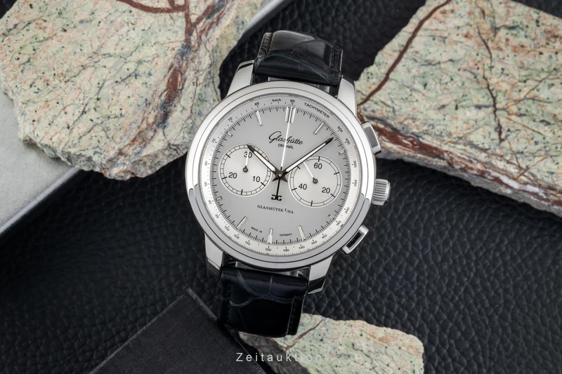 Glashütte Senator chronograph steel automatic men's watch 1-39-34-21-42-04 [2601981]