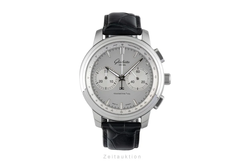Glashütte Senator chronograph steel automatic men's watch 1-39-34-21-42-04 [2601981]
