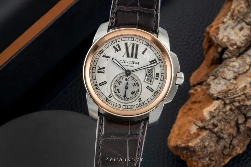 Cartier Calibre de Cartier steel / gold automatic men's watch W7100011 [2601892]