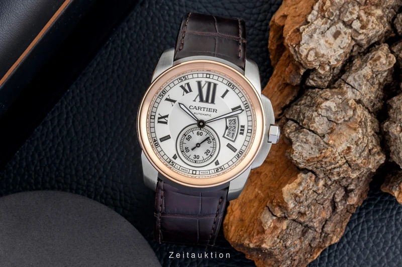 Cartier Calibre de Cartier steel / gold automatic men's watch W7100011 [2601892]