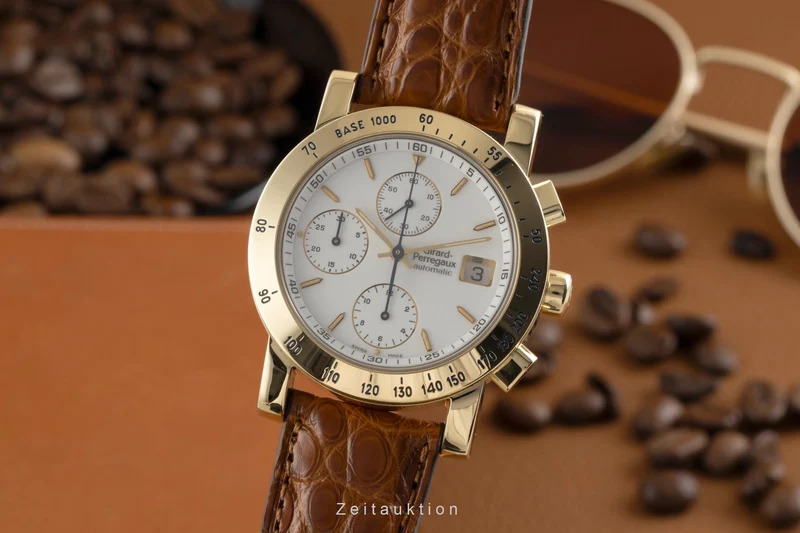 Girard Perregaux 7000 chronograph 18 ct gold automatic men's watch 7050 [2602320]