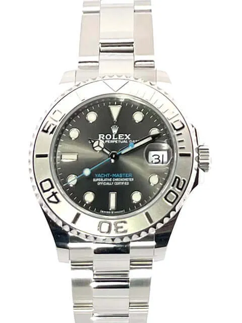 Rolex Yacht-Master 37 Edelstahl Platin 268622 Rhodium