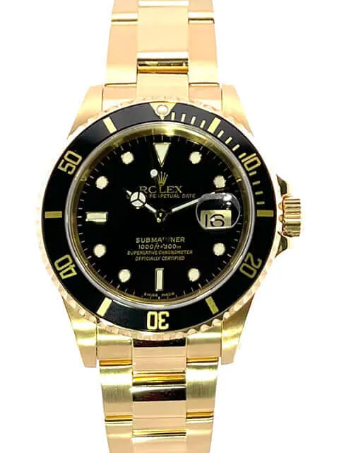 Rolex Submariner Date 16618 Gelbgold