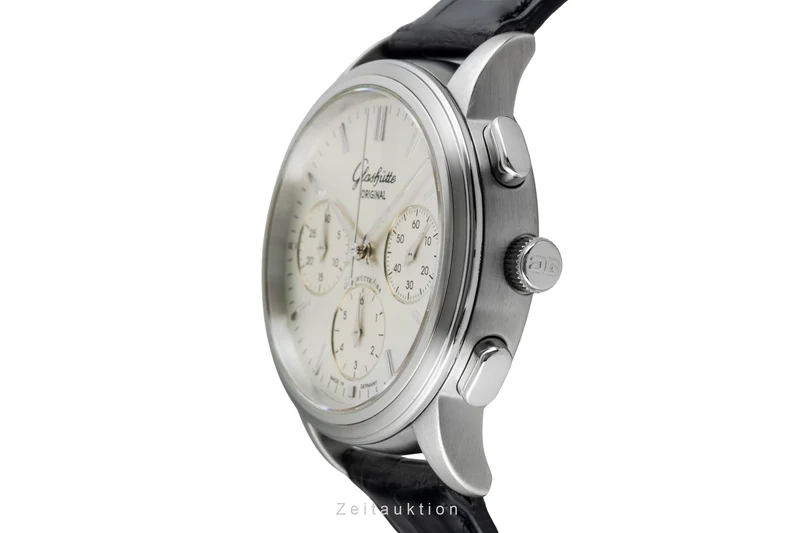Glashütte Senator chronograph steel automatic men's watch 39-31-11-13-04 [2601590]